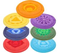 Abaodam Cuscino Per Ciotola Sonora Supporto Per Ciotola Ricamato A Mano Decorazione Set Di Cuscini Buddha 7 Pezzi