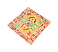 Abaodam Cuscino Per Ciotole Buddiste Doppio Tappetino Antiscivolo Materiale Per Meditazione e Preghiera Accessorio Per Campane Tibetane Design Elegante e Comfort Ergonomico