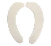 Abaodam Cuscino per Sedile Wc Morbido in Peluche Beige, Coprisedile Riutilizzabile per Bagno e Viaggio, Facile Installazione, Imbottitura Confortevole per Tutte le Stagioni