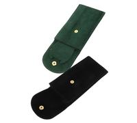 Abaodam Custodia per Orologi da Viaggio in Velluto Bottone a Pressione Set 2 Pezzi Custodie Protettive per Orologi da Uomo e Donna Portatile e Anti-Graffio per Trasporto e Conservazione