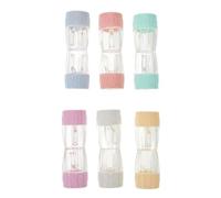 Abaodam Custodia Porta Lenti a Doppio Barilotto Rigida Rgp, Scatola Portatile per Lenti da Viaggio Scomparti Separati, Resistente Agli Urti e Compatta per Uso Esterno Quotidiano