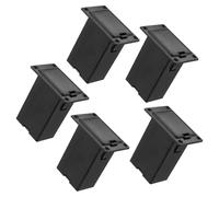Abaodam Custodia Portabatteria per Chitarra e Basso 9V Set da 5 Pezzi Supporto Batteria per Pickup Attivi Plastica Compatta Nera per Montaggio Interno Accessorio per Strumenti Acustici