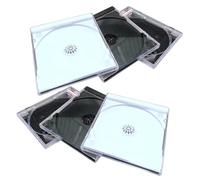 Abaodam Custodie Vuote per Dvd e CD in Pp, Contenitore Portatile | Archiviazione per CD e Dvd, Riconoscimento Facile, Adatto a Diario, Colori Casuali