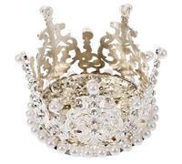 Abaodam Decorazione per Casco da Bicicletta e Scooter da Donna Corona Strass, Accessorio Decorativo Bianco per Casco Scooter e Sci, Installazione Facile per Motociclisti e Ciclisti