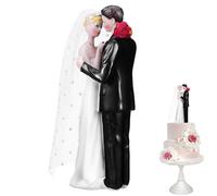 Abaodam Decorazione per Torta Nuziale Statuina in Resina Coppia di Sposi Bomboniere per Feste di Matrimonio Ornamento Romantico Artigianale per Ricordo Nozze
