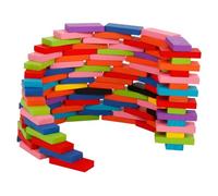 Abaodam del Domino in Legno Colorato per Bambini 120 Educativo Sviluppo dell'Intelligenza Creatività Montessori per Bambini