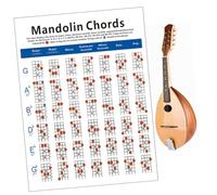 Abaodam Diagramma di Accordi per Mandolino Leggero e Portatile su Carta, Guida Pratica per Studenti e Principianti nello Studio dello Strumento Musicale