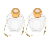 Abaodam Diffusore di Aromi in Vetro Oro 2 Pezzi per Oli Essenziali, Bottiglie Profumate Eleganti e Uniche per Soggiorno e Studio, Design Semplice ed Esclusivo