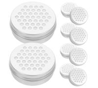 Abaodam Diffusore di Profumo per Ambienti 10 Pezzi Scatola in Alluminio Argento, Aroma Naturale per Addestramento Cani, Design Semplice e Sicuro per Ufficio e Soggiorno