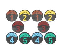 Abaodam Dischi Piatti Numerati per Allenamento di Calcio Set da 10 Pezzi 23 CM Marcatori Antiscivolo per Campi da Calcio Uso Indoor e Outdoor per Esercitazioni e Preparazione Partita