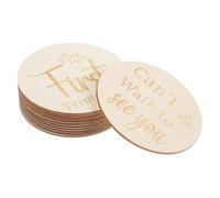 Abaodam Dischi Settimanali Bifacciali in Legno Per Ragazzo Ragazza, Carte Indicative Gravidanza Per Decorazioni Fotografiche e Cameretta, Set Da 11 Pezzi Per Momento Speciale e Shower