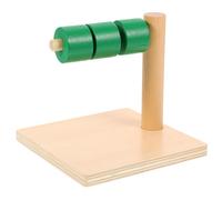 Abaodam Dischi su Giocattolo Sensoriale Orizzontale in Legno per Ragazzo Ragazza 0-3 Anni, Educativo Montessori per Sviluppo Coordinazione Occhio-Mano e Pensiero Logico in età Prescolare