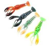 Abaodam Esche Artificiali Aragosta Silicone 95 MM 4 Pezzi Esche Finte per Pesca all’Aperto in Fiumi e Laghi