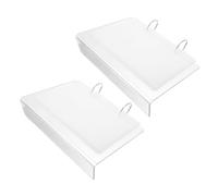 Abaodam Espositore e Classificazione Efficiente 2 Pezzi per Adesivi Nail Art in Acrilico Organizer per Stickers Unghie Album Porta Adesivi, per Clienti