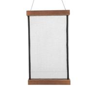 Abaodam Espositore per Orecchini da Parete in Legno Tessuto a Rete Organizer Porta Orecchini Sospeso Grande capacità per Gioielli Porta Spille e Distintivi Design Vintage Marrone 18X30
