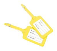 Abaodam Etichette per Bagagli per Viaggi Facili da Installare e Leggere in Pelle 2 Supporto in Inossidabile e Identificazione Valigie