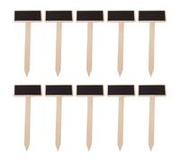 Abaodam Etichette per Piante da Giardino in Legno a Forma di T Cartellini per Piante in Vaso e Mini Lavagne Set da 60 Pezzi per Identificazione Chiara e Supporto Stabile Nel Terreno