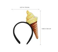 Abaodam Fascia per Chioma a Cono Gelato 3 Pezzi per Donna Fascia per Lavaggio Viso Spa e Comoda per Trucco Cura della Pelle e Feste