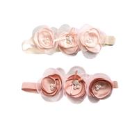 Abaodam Fascia per Chioma Fiori per Ragazzo Ragazza e Bambine, Set 2 Pezzi Rosa Chiaro e Rosa Scuro, Accessori per Foto e Occasioni Speciali come Compleanni e Feste