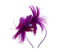Abaodam Fascia per Chioma Vintage Piume in Nylon Elegante e Comoda, Accessorio Decorativo Versatile per Varie Occasioni e Outfit Raffinati