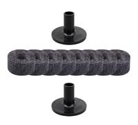 Abaodam Felt Pad per Piatti della Batteria Nero Set da 1 Protezione per Cymbal e Miglioramento della Qualità del Suono, Adatto per Kit Drum e Accessori per Tamburi