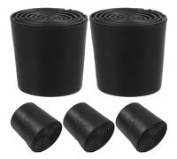 Abaodam Ferma Porte da Pavimento in Gomma Nero 5 Pezzi Buona Resistenza e Non Facile da Deformare, per Scuola e Ristorante