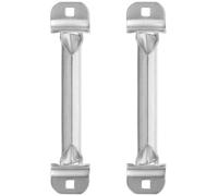 Abaodam Ferro Argento Maniglia di Sollevamento 2 Pezzi, per Porta Garage | Installazione Facile, Resistente alle Intemperie, Impugnatura Ergonomica, per Porta Fienile e Magazzino