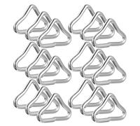 Abaodam Fibbie Triangolari per Trampolino 25 Pezzi in Metallo Resistente, Anelli Riutilizzabili per Ricambi Trampolino e Accessori Fai da Te, Adatti per Montaggio Sicuro e Uso Sportivo