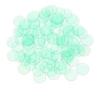 Abaodam Fiches da Gioco del Poker del Bingo 100 Pezzi, Chip Numerici in Plastica Trasparente Verde Chiaro 19mm, Segnalini per Giochi da Tavolo e Accessori per Bingo Portatili