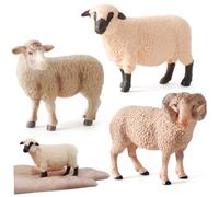 Abaodam Figura Pecora Realistica in Plastica Sicura e Durevole Decorazione Creativa per Camera e Ufficio Ornamento Animale Artigianale per Regalo Ragazzi e Ragazze