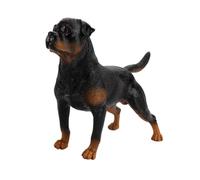 Abaodam Figurina Cane Rottweiler Nera in Plastica, Riproduzione Realistica