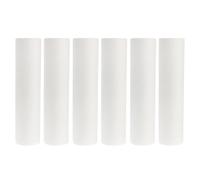 Abaodam Filtro Sedimenti 5um 10" X 2,5" per Tutta la Casa, 6 Pezzi, Design a Spirale Interno, Materiale Cotone Bianco, Ricambio Compatibile per Depuratori Acqua
