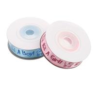 Abaodam Fiocco per Chioma e Nastro per Shower 2 Pezzi 15 MM X 9 Metri Raso per Decorazioni Compleanno e Confezioni Regalo Ragazzo Ragazza