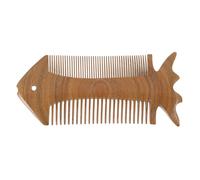 Abaodam Fish Shape Premium Sandalwood Comb For Hair Beard Natural Aroma Massaging Tool With Smooth Teeth Suitable For all Hair Types