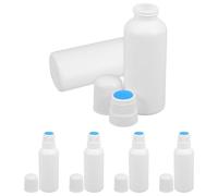 Abaodam Flacone Applicatore in Spugna Riutilizzabile da 100ml, Bottiglia Vuota in Plastica Tappo Bianco, Pratico per Oli Essenziali e Linimenti Durante i Viaggi