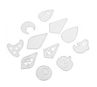 Abaodam Fustelle per Orecchini in Acciaio al Carbonio 11 Pezzi di Halloween Sottili e Innovative, Forme Diverse per Realizzazione Artigianale e Scrapbooking