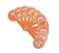 Abaodam Game Scoreboards Paddles 10Pezzi Numerati 1-10 in Schiuma Arancione con Sequenza Chiara per Eventi Sportivi e Performance