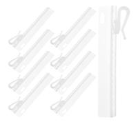 Abaodam Ganci per Tende Regolabili Plastica Trasparente 50 Pezzi, Fermatende a Punte per Tende da Finestra e Porta, Accessori per Decorazioni Casa e Ufficio