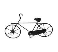 Abaodam Gancio a Forma di Bicicletta in Ferro Nero per Appendere Abiti e Oggetti, Design Rustico Semplice per Bagno e Cucina