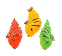 Abaodam Giocattoli a Carica Manuale a Forma di Pesce Oscillante, Set da 3 Pezzi, Materiali Sicuri e Leggeri, Giocattoli Meccanici per Feste e Vasca da Bagno, Decorazione Colore Casuale