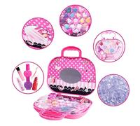 Abaodam Giocattoli Cosmetici Per Ragazzo Borsa Per Trucco Con Specchio Kit Cosmetici Sicuri e Colorati Per Ore Divertimento