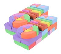 Abaodam Giocattoli la Prima Infanzia 100 Pezzi Blocchi da Costruzione Eva Morbidi e Sicuri per Set Educativo Colorato Mattoncini Spugnosi per Sviluppo Coordinazione e Riconoscimento