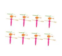 Abaodam Giocattoli Volanti a Forma di Elicottero, Set 8 Pezzi Colorati, Materiali Sicuri e Superficie Liscia, per Giochi Educativi e Momenti di Svago Famigliare Colore Colore Casuale