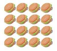 Abaodam Giocattolo Auto a Retromarcia Hamburger Set da 20 Pezzi, Macchinine Miniatura in Materiale Durevole senza Batterie, Veicoli Frizione, Regalo Creativo per Giochi e Feste