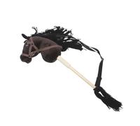 Abaodam Giocattolo Bastone Cavallo in Legno e Stoffa per Testa a Forma di Cavallo, Stimola Immaginazione e Coordinazione, per Feste di Compleanno e Riunioni Familiari
