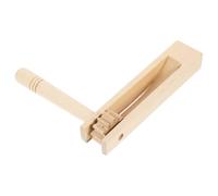 Abaodam Giocattolo Musicale per Matraca Tradizionale in Legno Resistente Castanet Educativa a Cricchetto Rumoroso per Sviluppo Senso del Ritmo e Coordinazione Occhio-mano, per Feste