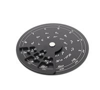 Abaodam Giradischi del delle quinte per chitarra Strumento di educazione musicale Rotella di progressione degli accordi Ruota della teoria musicale Black