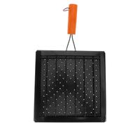 Abaodam Griglia Pieghevole Portatile per Barbecue da Campeggio con Manico in Legno, Vassoio Compatto Multifunzionale per Grigliare Pesce, Toast e Bistecche all’Aperto, Resistente e Facile