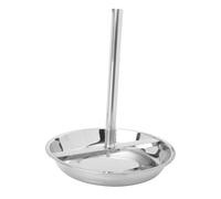 Abaodam Griglia Resistente in Acciaio Inox per Arrostire Pollo Piatto Resistente al Calore, Porta Barbecue Pratico per Campeggio e Barbecue All'aperto, Facile da Montare e Compatta