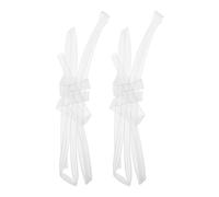 Abaodam Guaina Termorestringente Trasparente per Lacci Scarpe 2 Pezzi, Punte Protettive per Estremità Lacci 5 Mm, Accessorio Riparazione per Coulisse Felpe e Calzature, Resistente